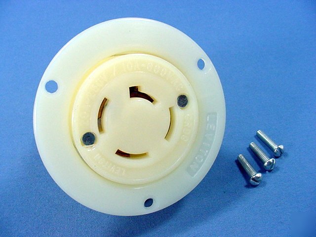 New non-nema locking flanged outlet 20A 250V 10A 600V
