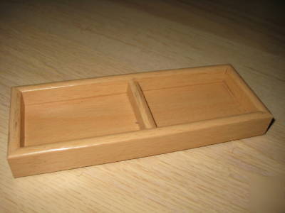 Pine wooden desk office stationary tidy storage unit
