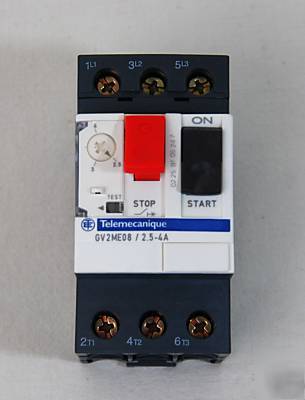 Telemecanique manual motor starter GV2ME08 2.5-4A 3PH