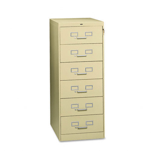 Tennsco CF669PY 6 drawer multimedia cabinet 6X9