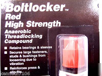 Thread lock boltlocker red high strength locking 2 nip