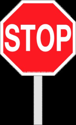 Traffic paddle crossing guard stop/stop school sign