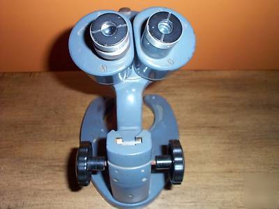 Vintage bausch & lomb binocular microscope