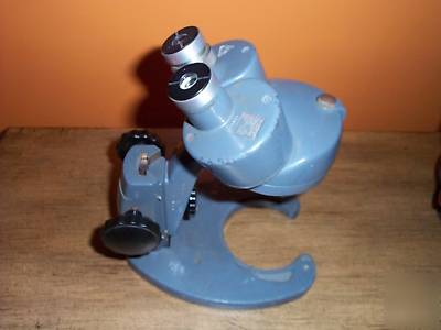 Vintage bausch & lomb binocular microscope