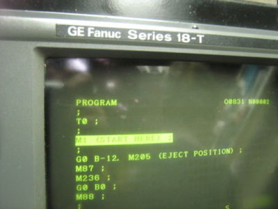 1996 monarch predator cnc lathe w/ barloader