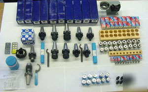 74 pcs. the best CAT40 cnc start-up tooling kit