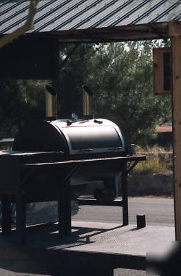 Bbq smoker & log cabin concession trailer