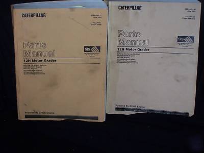 Caterpillar parts manual 12H motor grader volume 8MN