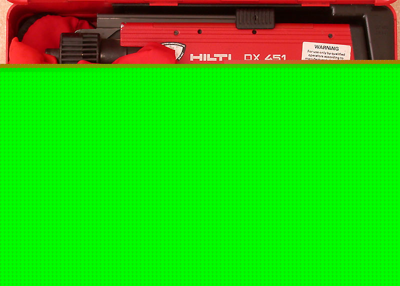 Hilti dx 45 powder actuated ram set stud gun nailer 