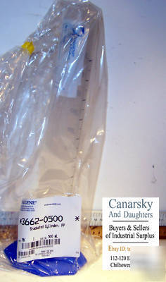 New 1 nalgene 3662-0500 500ML graduated cylinder 