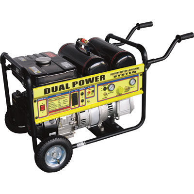 New black diamond gasoline generator w/air compressor 