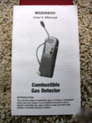 New combustible gas leak detector (general NGD8800) **