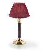 New polished brass and black octagon candlestick