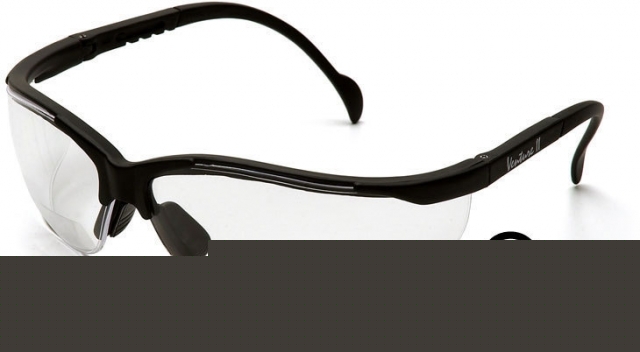 Pyramex V2 readers glasses - clear + 3.0 lens, black