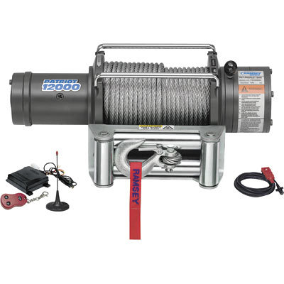 Ramsey patriot profile winch w wireless remote 12,000LB