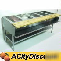 Used eagle 5 comp gas water bath steam table buffet