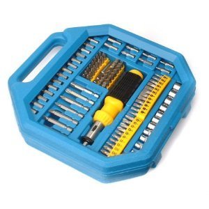 101PC ratchet driver & socket bit set free postage.