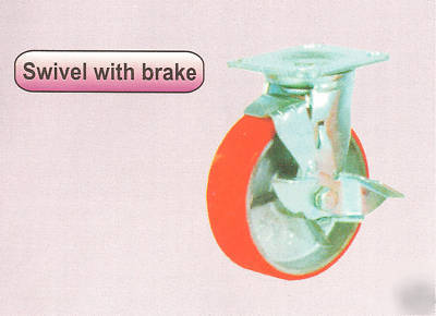 43039A swivel castor with brake cast iron 360KG