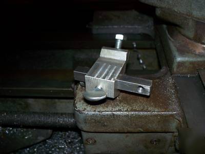 Atlas lathe agd dial indicator holder carriage stop.