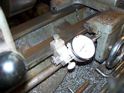 Atlas lathe agd dial indicator holder carriage stop.