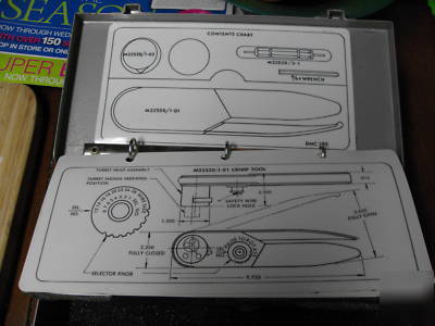 Daniels crimping M22520/1-01 & turret & go no go gauge