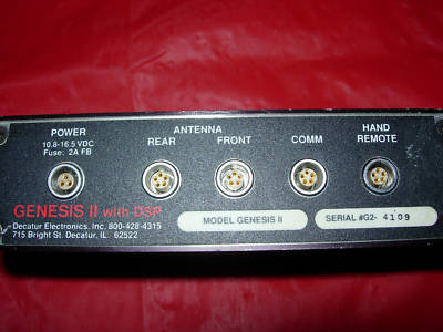 Decatur genesis ii k band police radar readout only 