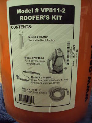 Gemtor VP811-2 40' roofers fall protection kit 