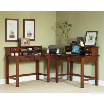 Home styles hanover cherry office desks hutches set