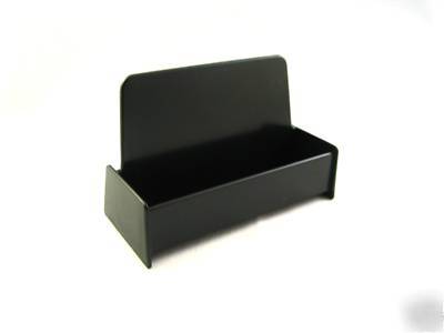 Lot of 100 black business card display stand holders