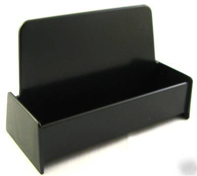 Lot of 100 black business card display stand holders