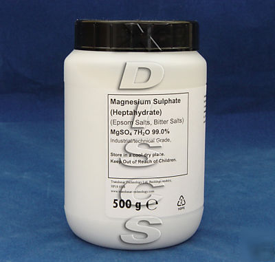 Magnesium sulphate 500G epsom salts, bath soap garden