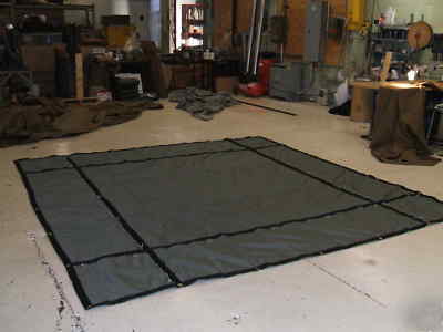 New 40% off lumber smoke cordura steel tarp 12' x 12' 