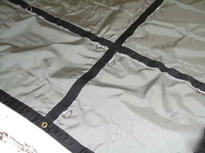 New 40% off lumber smoke cordura steel tarp 12' x 12' 