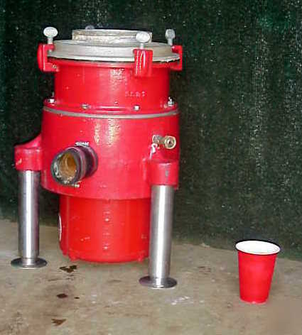 Red goat waste food disposer mdl:B3P-r 3 hp commercial