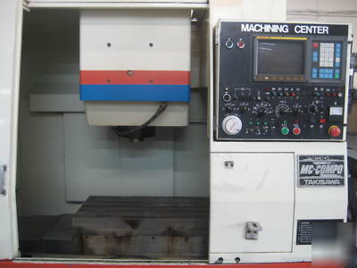 Takisawa mac-3V, cnc, vertical machining center, vmc