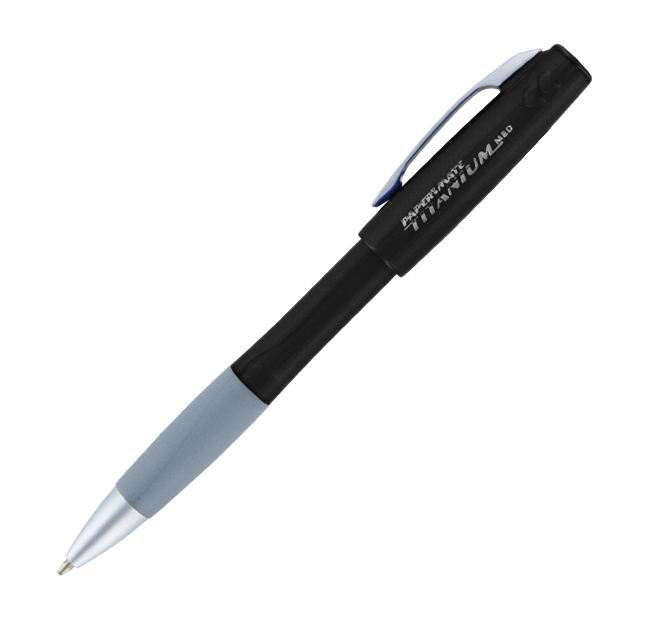 12 papermate titanium ball point pens black fine point