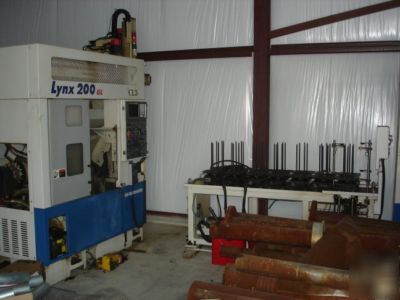 1999 daewoo lynx 200 gl gantry loader turning center