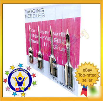 4 pack of fine dennison style tag gun needles all steel