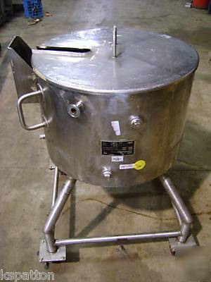 40 gallon cherry burrell stainless jacketed tank