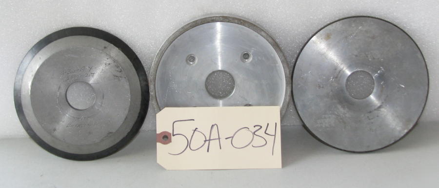 Assorted used diamond grinding wheels 3-1/4