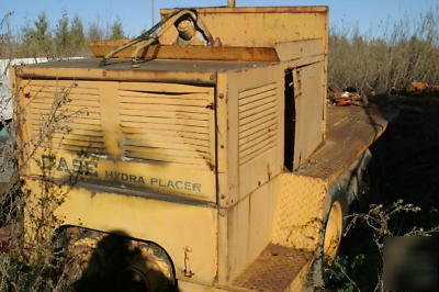 Case p-50 hydraplacer diesel engine & pipes