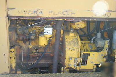 Case p-50 hydraplacer diesel engine & pipes