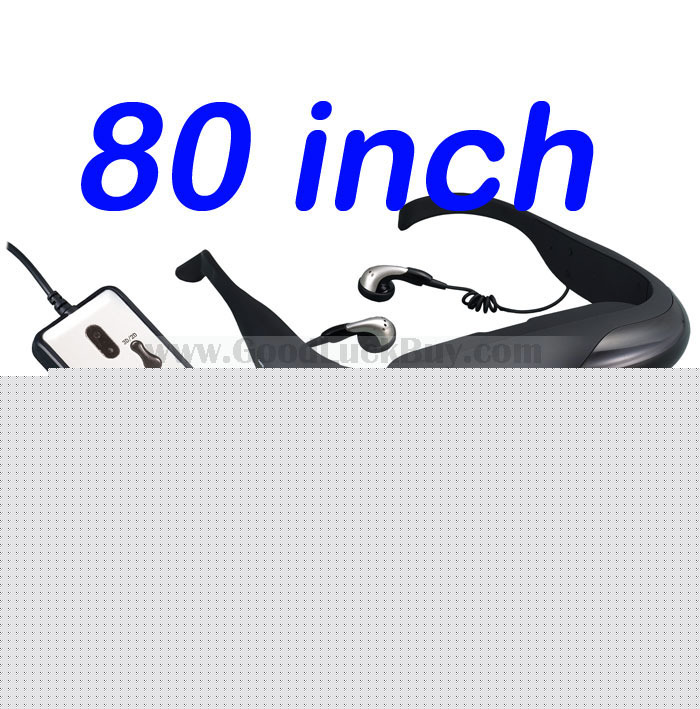 Exciting 80'' inch 3D psp game 3D movie video glasses