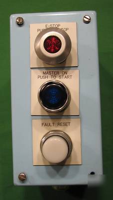 Hoffman box 3 button 8X4X5 with start/estop buttons