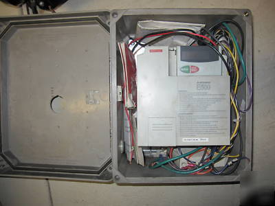 Mitsubishi E500 inverter with motor & gearbox