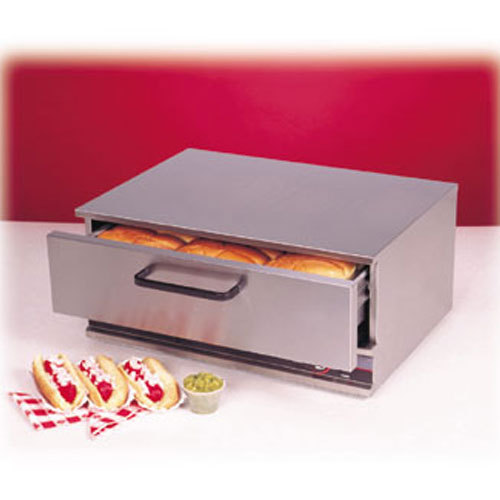 Nemco 8027-bw hot dog bun warmer, 32 bun capacity, ther