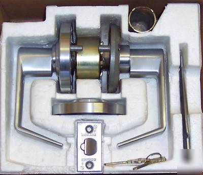 New schlage lock AL80PD sat 626, storeroom lock w/keys, 