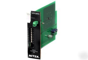 Nitek DA422 data distribution card utp twisted RS422