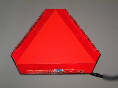 Smv safety sign with 72 red led 12V lights complete kit