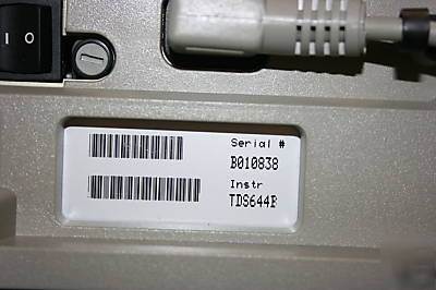 Tektronix TDS644B color 500 mhz bw tds 644B -calibrated